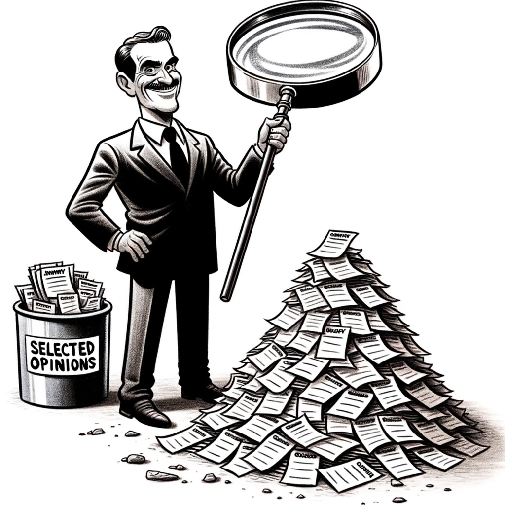 Image représentant une sélection de bulletin de vote sur un sondage d'opinion. Un homme en costume tient une loupe géante au dessus d'une pile de bulletins. Image représentant une sélection de bulletin de vote sur un sondage d'opinion. Un homme en costume tient une loupe géante au dessus d'une pile de bulletins.